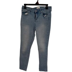 Jessica Simpson Womens Light Wash Skinny Jeans Size 10/30 Blue Denim JS Logo